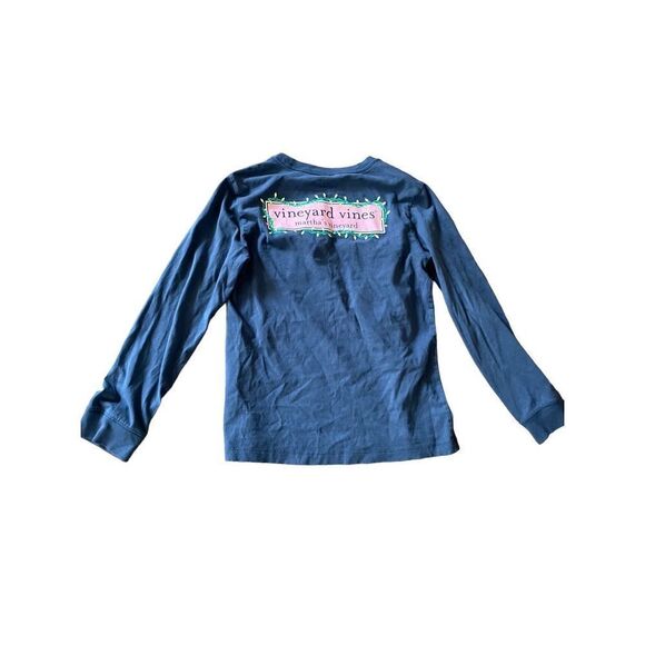 Vineyard Vines kids blue long sleeve shirt size 7 - Picture 2 of 5